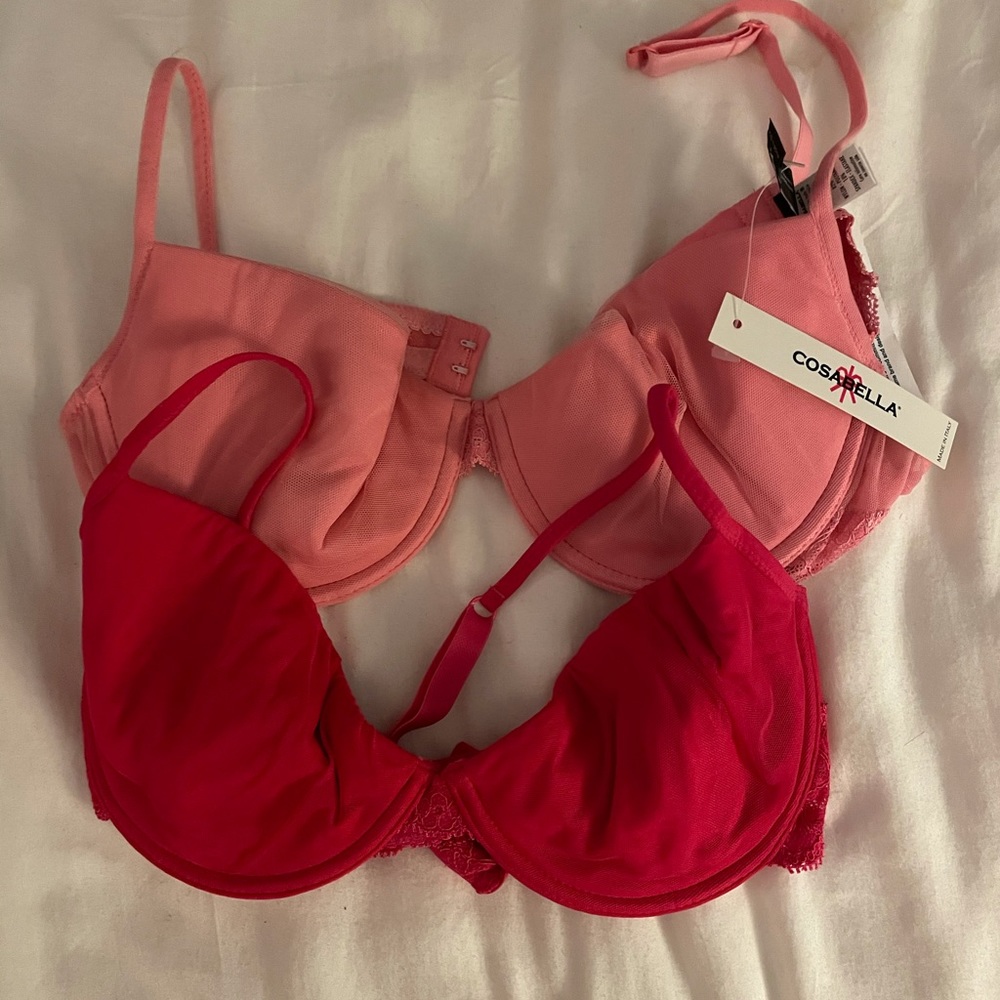 Cosabella bras size 3 pink